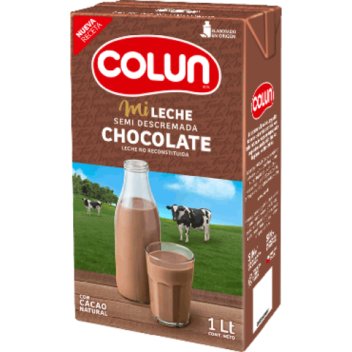 colun - leche semidescremada chocolate 1L